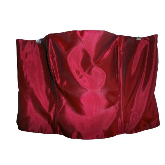 Michaelangelo Burgundy Corset Bustier - Picture 3 of 6